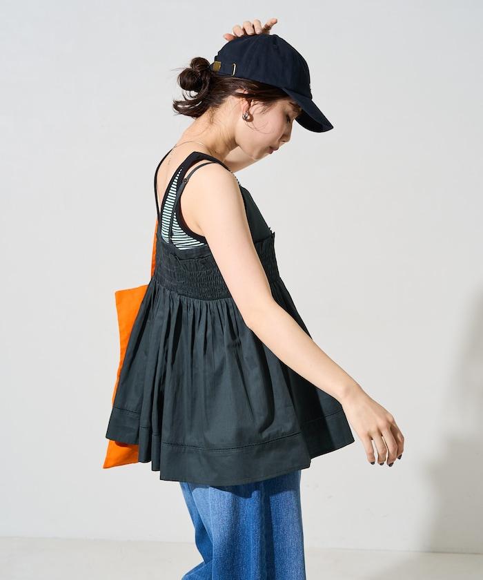 印度風捲邊吊帶長款上衣（可搭配套裝）