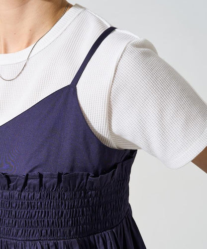 印度風捲邊吊帶長款上衣（可搭配套裝）