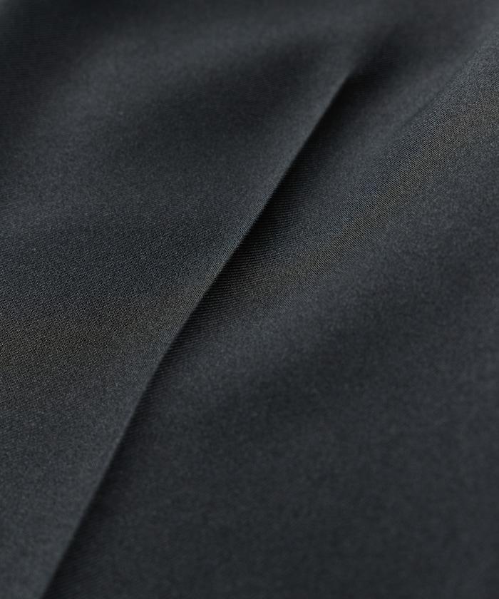 修身款彈力斜紋闊腿褲