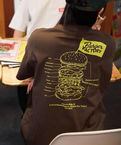 Burger Factory×FREAK'S STORE 漢堡工廠 聯名 大尺寸 後背印花 圓領T恤