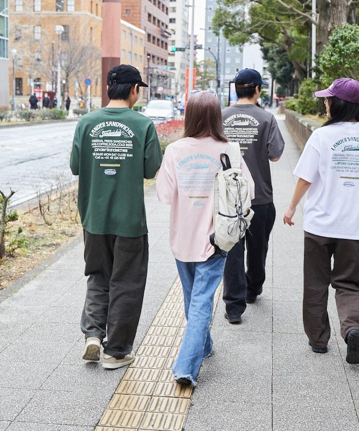LANDER SANDWICHES×FREAK'S STORE 蘭德 聯名 大尺寸 後背印花 圓領T恤
