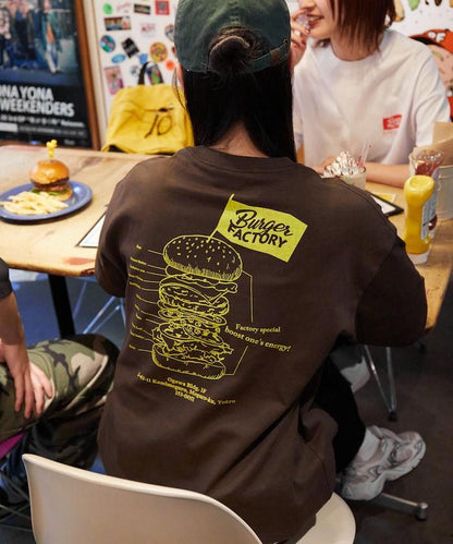 Burger Factory×FREAK'S STORE 漢堡工廠 聯名 大尺寸 後背印花 圓領T恤