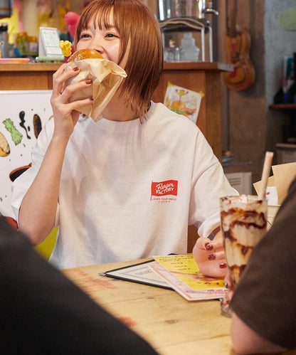 Burger Factory×FREAK'S STORE 漢堡工廠 聯名 大尺寸 後背印花 圓領T恤