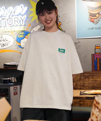 Burger Factory×FREAK'S STORE 漢堡工廠 聯名 大尺寸 後背印花 圓領T恤