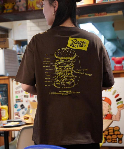 Burger Factory×FREAK'S STORE 漢堡工廠 聯名 大尺寸 後背印花 圓領T恤