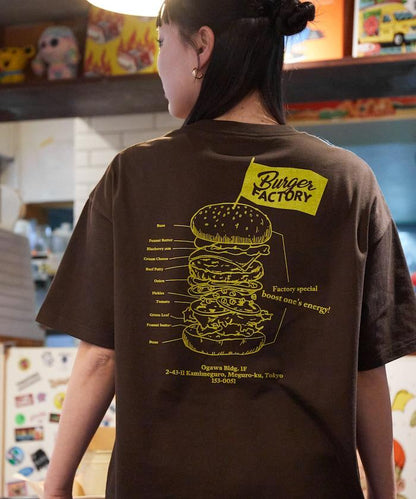 Burger Factory×FREAK'S STORE 漢堡工廠 聯名 大尺寸 後背印花 圓領T恤