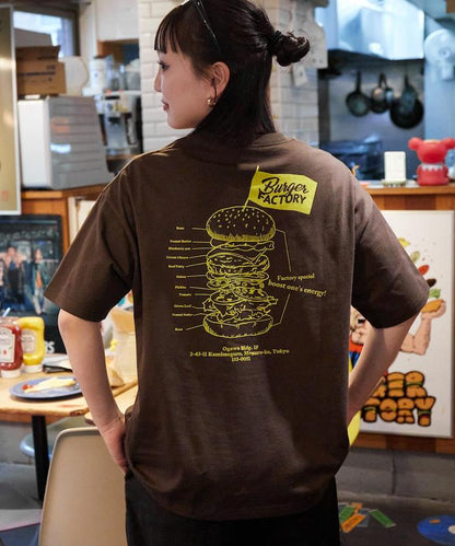 Burger Factory×FREAK'S STORE 漢堡工廠 聯名 大尺寸 後背印花 圓領T恤
