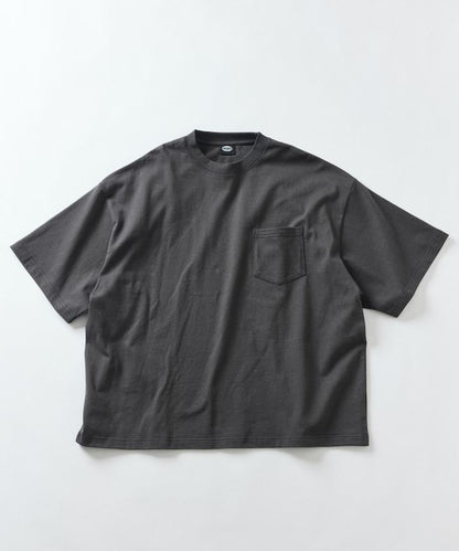 9盎司 重量級 寬鬆版 圓領 帶口袋T恤/重量級 【限定推出】