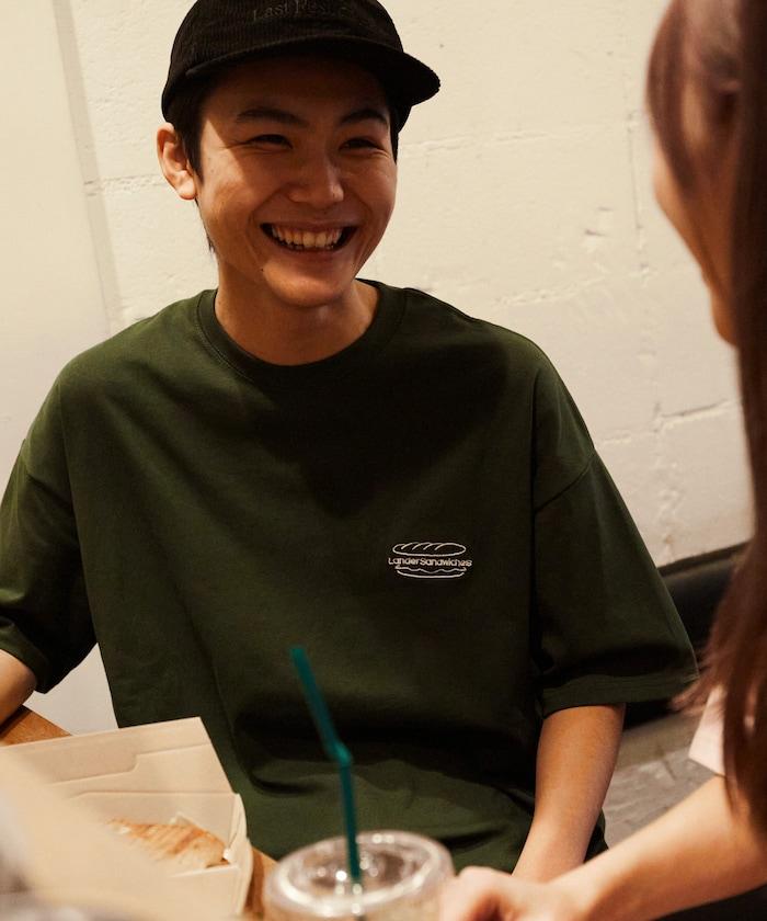 LANDER SANDWICHES×FREAK'S STORE 蘭德 聯名 大尺寸 後背印花 圓領T恤