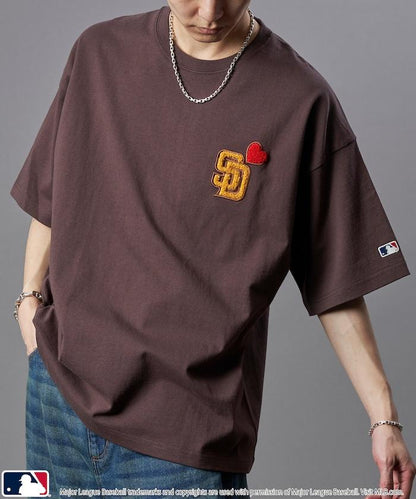 聯名 MLB 心形標誌相良刺繡T恤