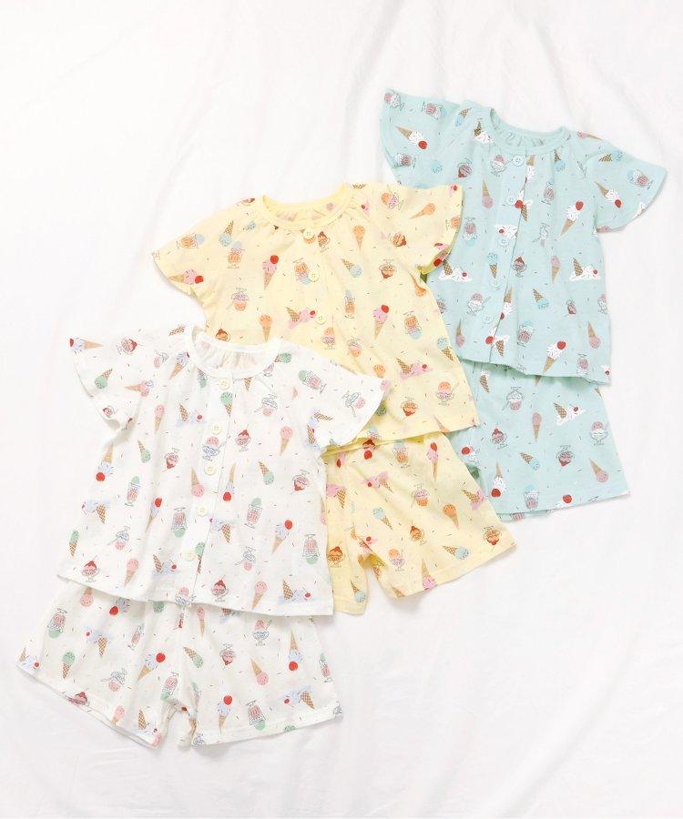 冰淇淋圖案開襟睡衣
