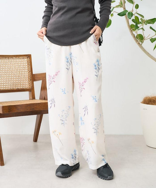 大花印花 寬鬆長褲
