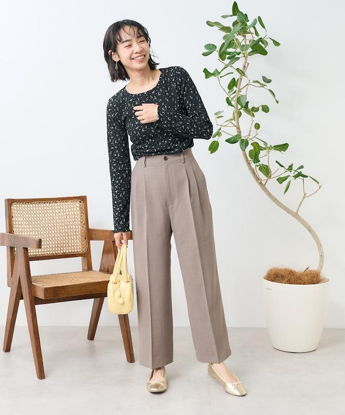 花紋 彈力上衣