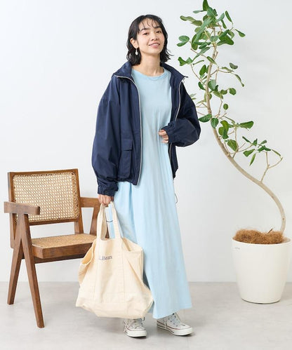 大容量剪裁連衣裙