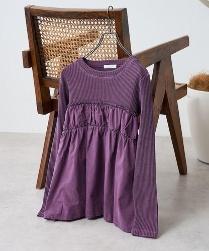 軍裝風連帽領顏料T-shirt