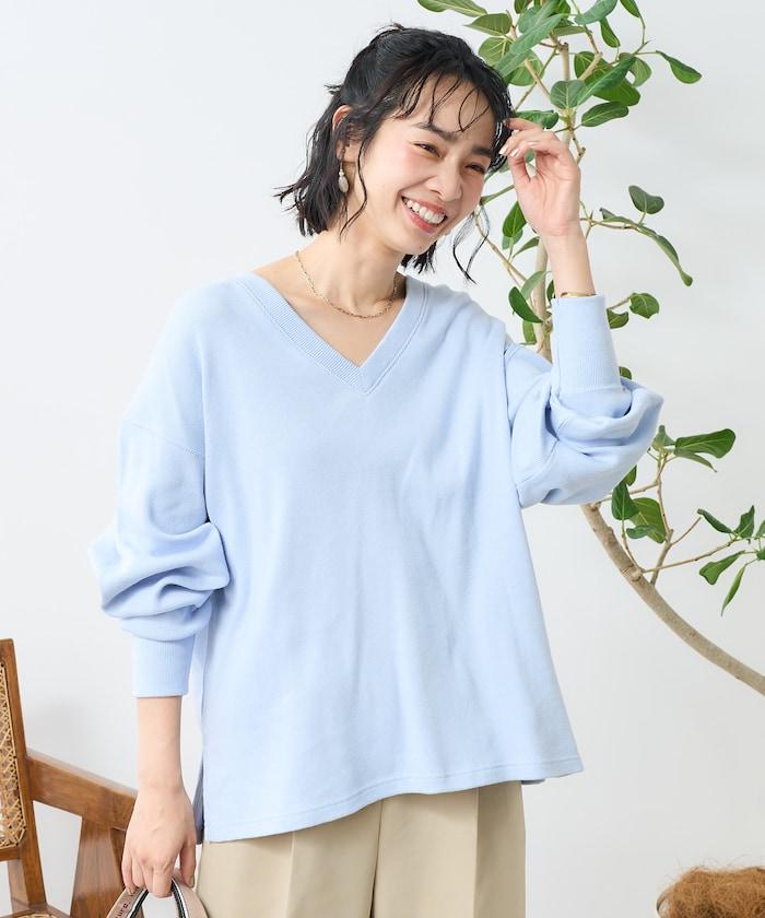 軍綠色V領短袖T恤