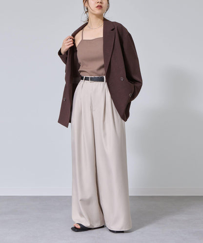 帶杯兒圓領方形吊帶背心