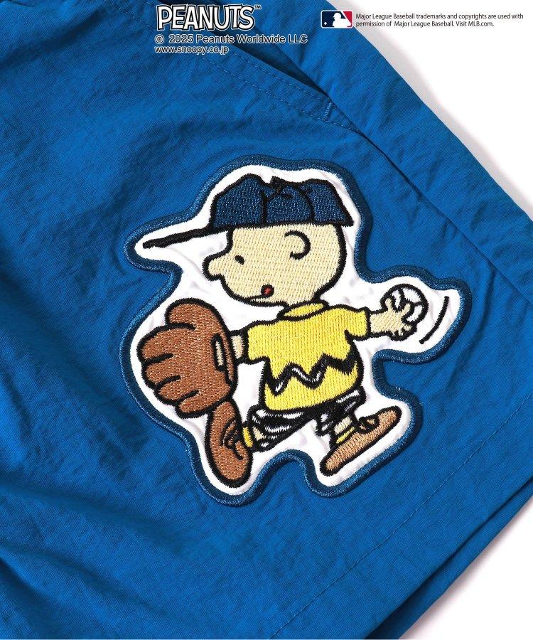 【MLB×《花生漫畫》】寬鬆半截貼布長褲 4分褲