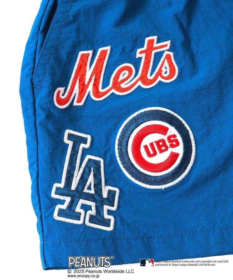 【MLB×《花生漫畫》】寬鬆半截貼布長褲 4分褲