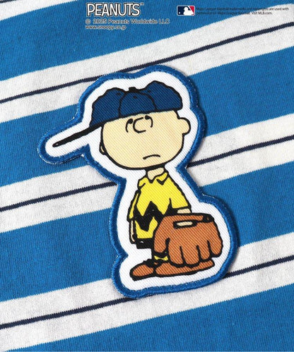 【MLB×《花生漫畫》】多色條紋長袖T恤