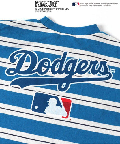 【MLB×《花生漫畫》】多色條紋長袖T恤