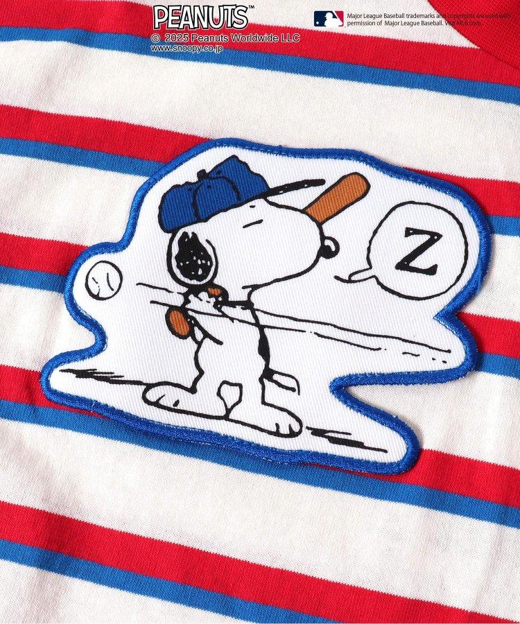 【MLB×《花生漫畫》】多色條紋長袖T恤