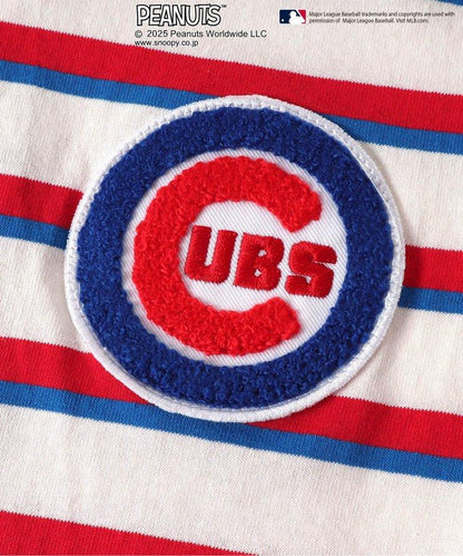 【MLB×《花生漫畫》】多色條紋長袖T恤