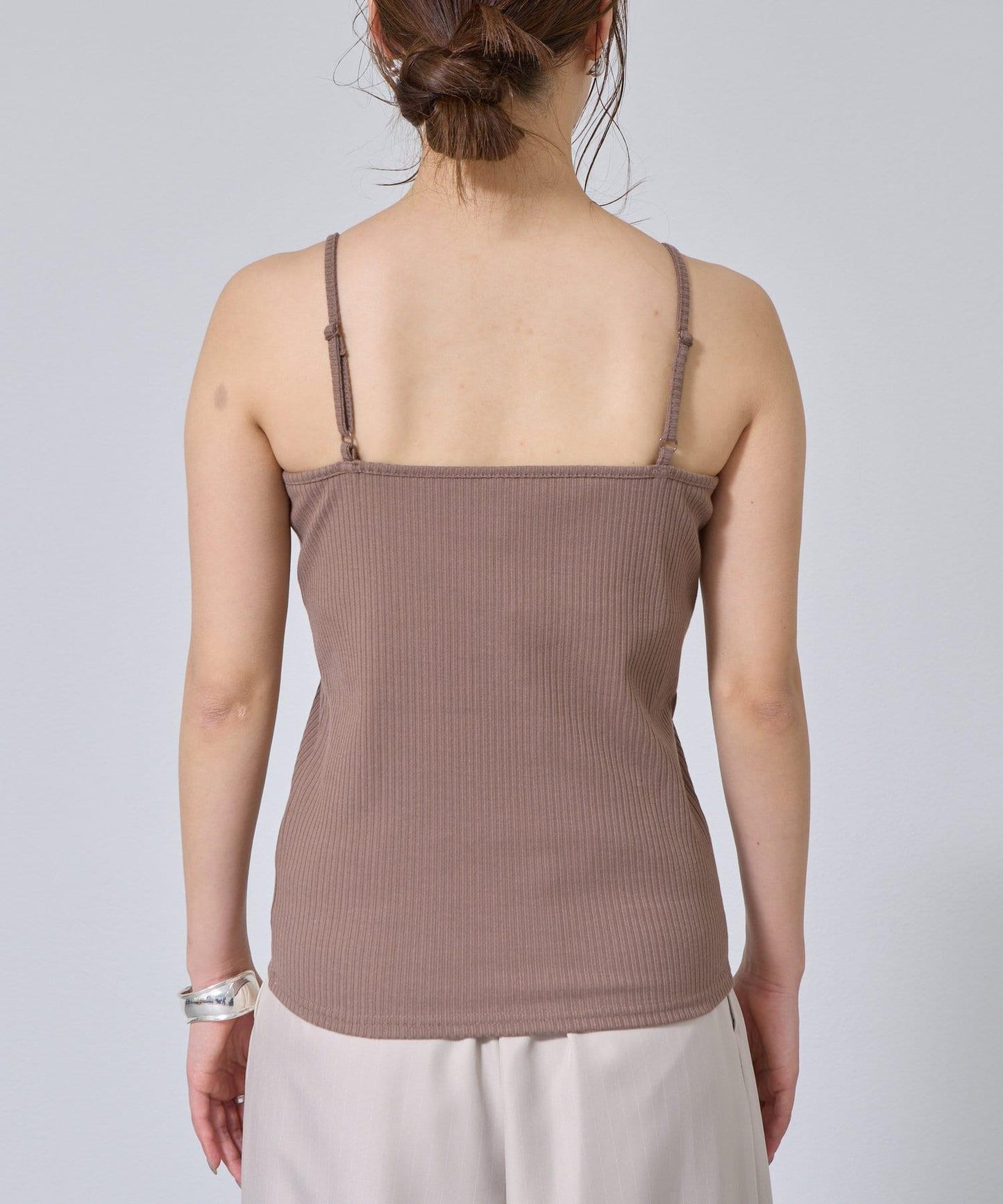 帶杯兒圓領方形吊帶背心