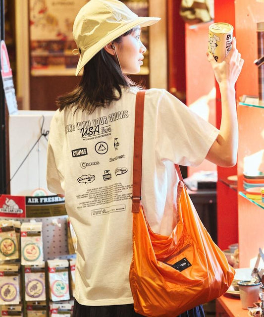 CHUMS×FREAK'S STORE 特別版 歷史 背面印花 圓領T恤