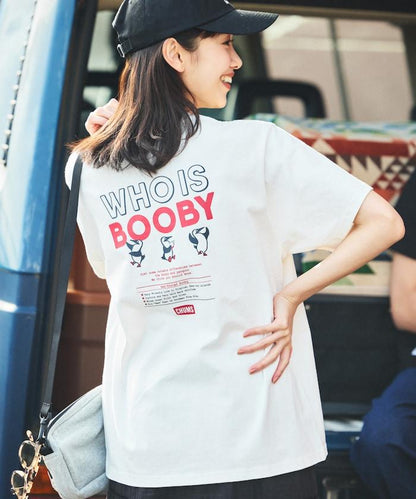 CHUMS×FREAK'S STORE/巧妙設計/印花背部 圓領 T恤 / WHO IS BOOBY