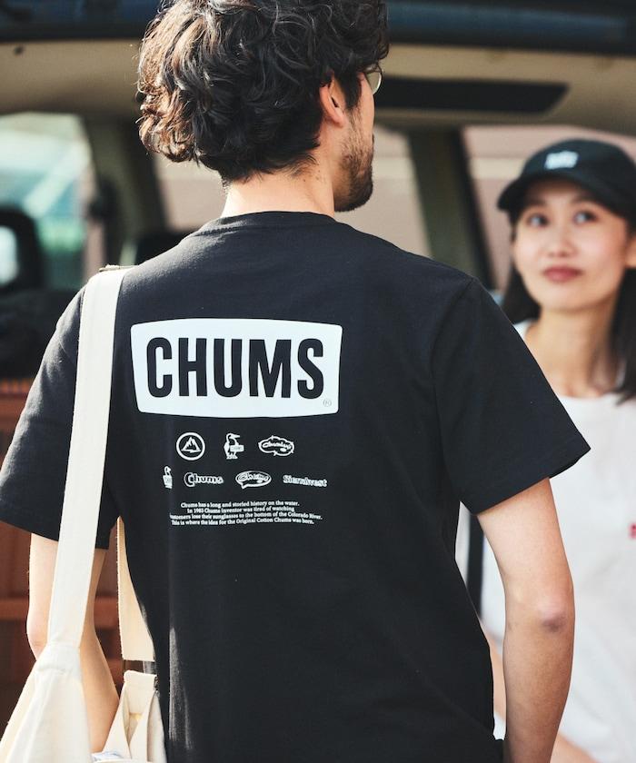 CHUMS×FREAK'S STORE 特別版 歷史 背面印花 圓領T恤
