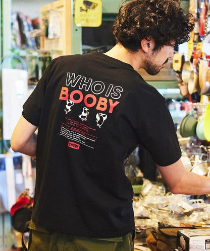 CHUMS×FREAK'S STORE/巧妙設計/印花背部 圓領 T恤 / WHO IS BOOBY