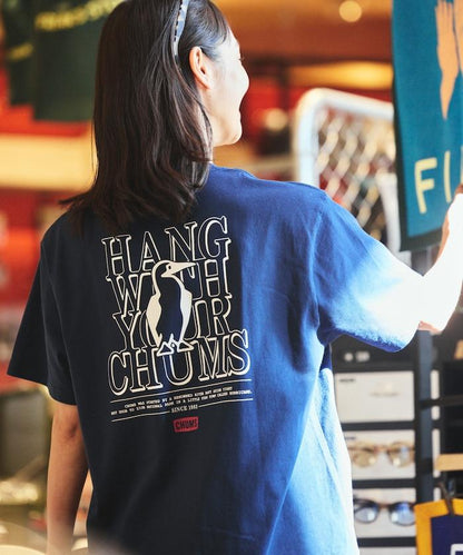 CHUMS×FREAK'S STORE/差異注 背面印花 圓領 T恤 / Hang with Booby