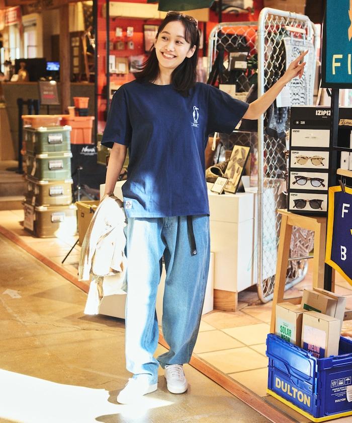 CHUMS×FREAK'S STORE/差異注 背面印花 圓領 T恤 / Hang with Booby