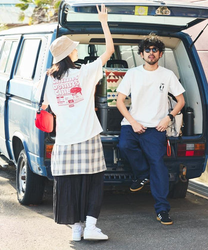 CHUMS×FREAK'S STORE/巧克力 聯名 背面印花 圓領 T恤 / 甜甜圈 俱樂部
