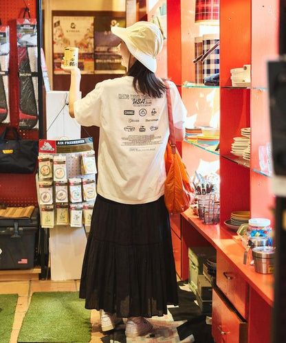 CHUMS×FREAK'S STORE 特別版 歷史 背面印花 圓領T恤