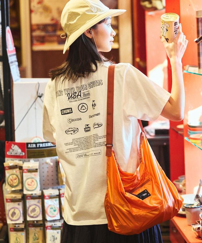 CHUMS×FREAK'S STORE 特別版 歷史 背面印花 圓領T恤