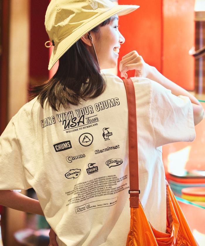 CHUMS×FREAK'S STORE 特別版 歷史 背面印花 圓領T恤