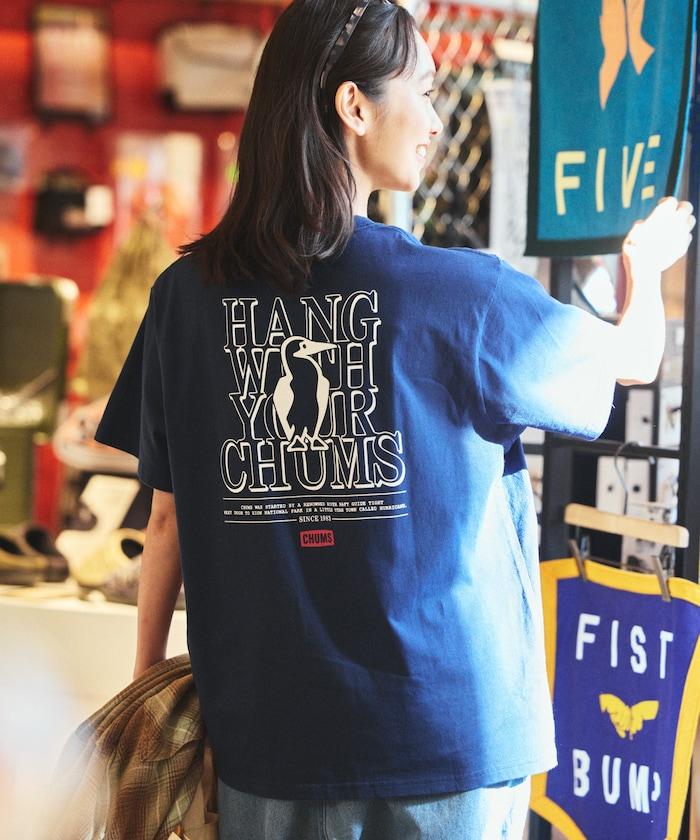 CHUMS×FREAK'S STORE/差異注 背面印花 圓領 T恤 / Hang with Booby