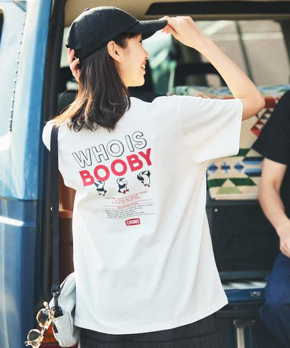 CHUMS×FREAK'S STORE/巧妙設計/印花背部 圓領 T恤 / WHO IS BOOBY