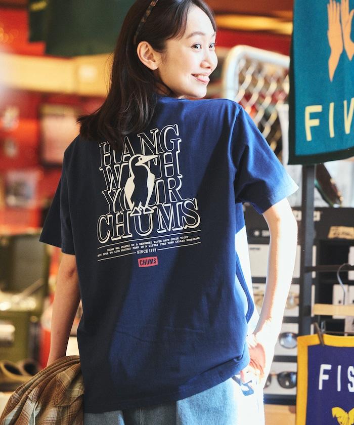 CHUMS×FREAK'S STORE/差異注 背面印花 圓領 T恤 / Hang with Booby