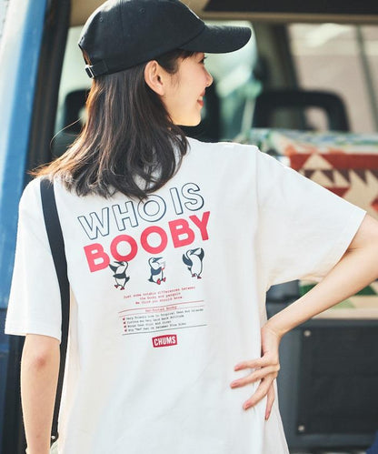 CHUMS×FREAK'S STORE/巧妙設計/印花背部 圓領 T恤 / WHO IS BOOBY