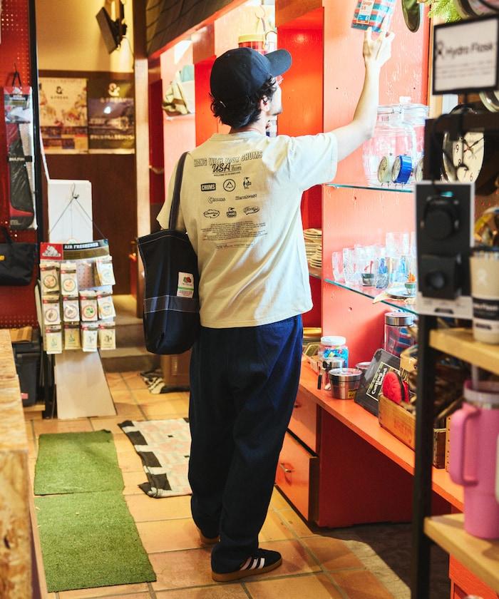CHUMS×FREAK'S STORE 特別版 歷史 背面印花 圓領T恤