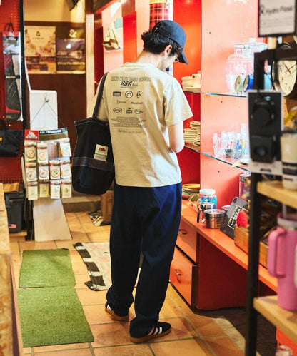 CHUMS×FREAK'S STORE 特別版 歷史 背面印花 圓領T恤