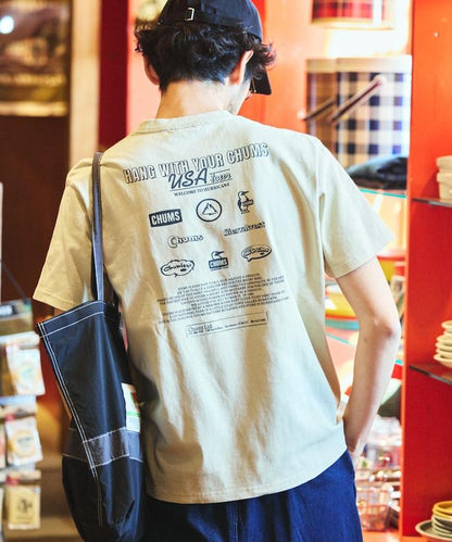 CHUMS×FREAK'S STORE 特別版 歷史 背面印花 圓領T恤