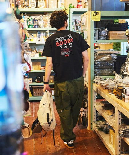CHUMS×FREAK'S STORE/巧妙設計/印花背部 圓領 T恤 / WHO IS BOOBY