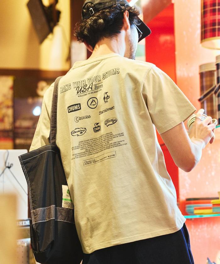 CHUMS×FREAK'S STORE 特別版 歷史 背面印花 圓領T恤