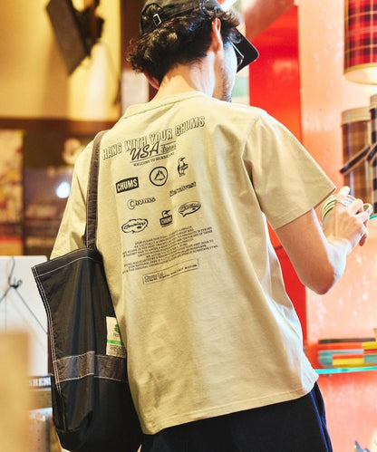 CHUMS×FREAK'S STORE 特別版 歷史 背面印花 圓領T恤