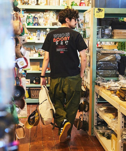 CHUMS×FREAK'S STORE/巧妙設計/印花背部 圓領 T恤 / WHO IS BOOBY