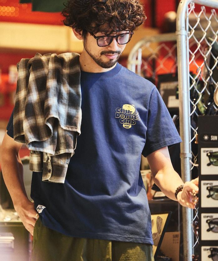 CHUMS×FREAK'S STORE/巧克力 聯名 背面印花 圓領 T恤 / 甜甜圈 俱樂部